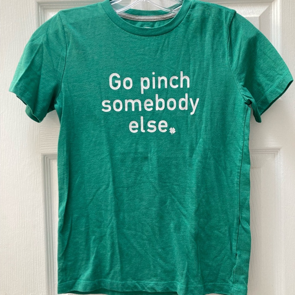 L (10-12) Old Navy Green Graphic Tee